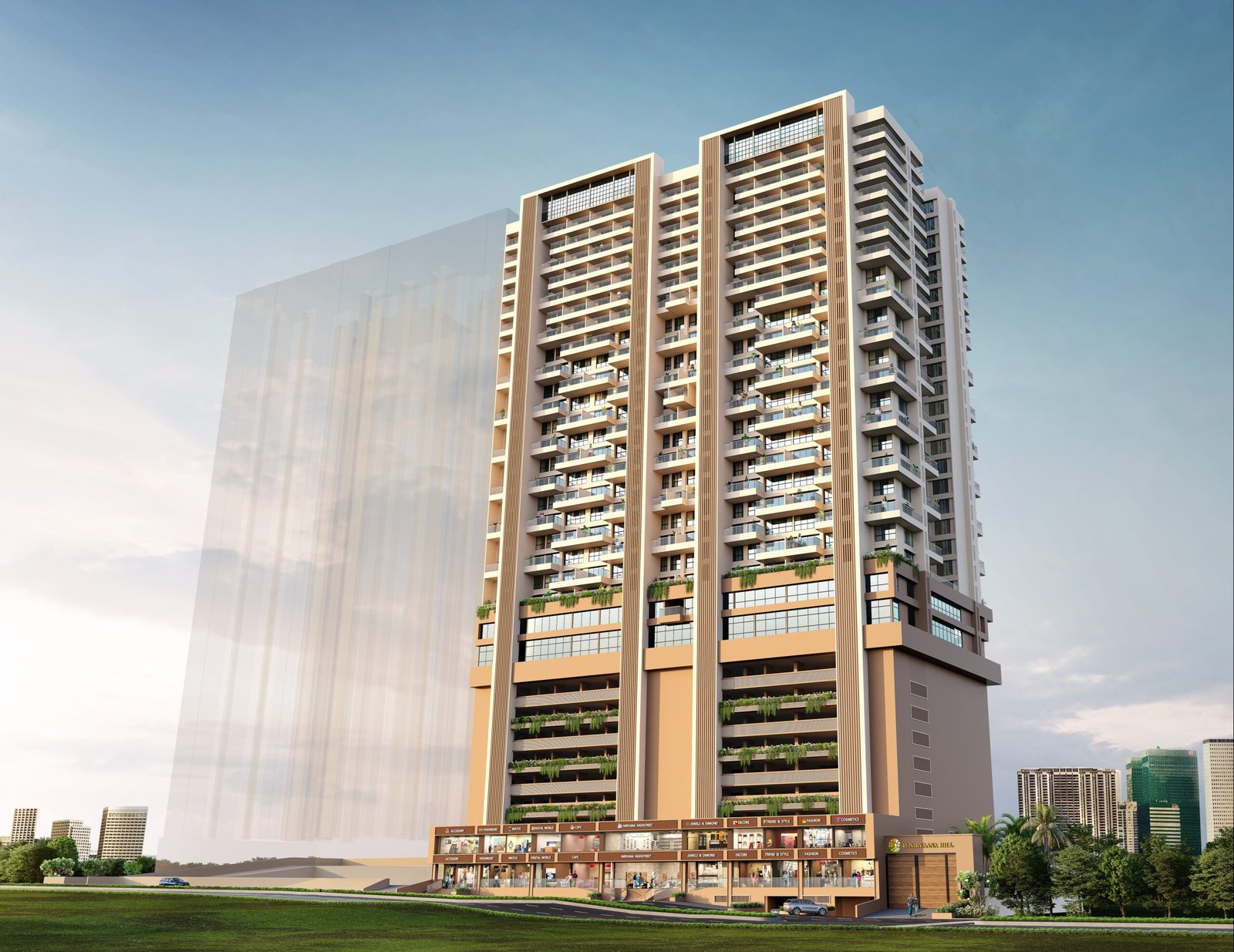 45 Nirvana Hills 3 BHK apartment floor plan